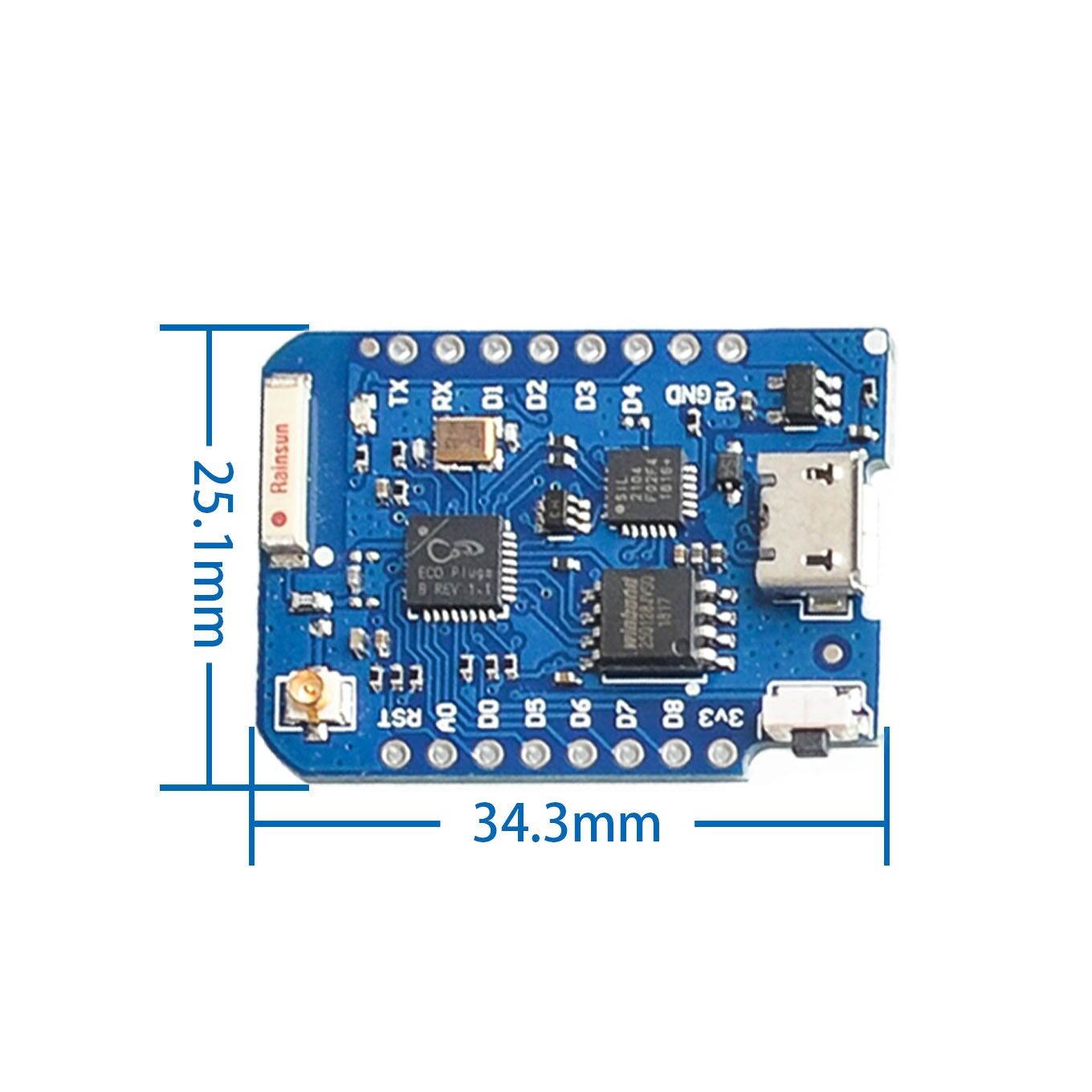 WEMOS D1 Mini Pro 4M 16M Bytes - Wemos D1 review and price