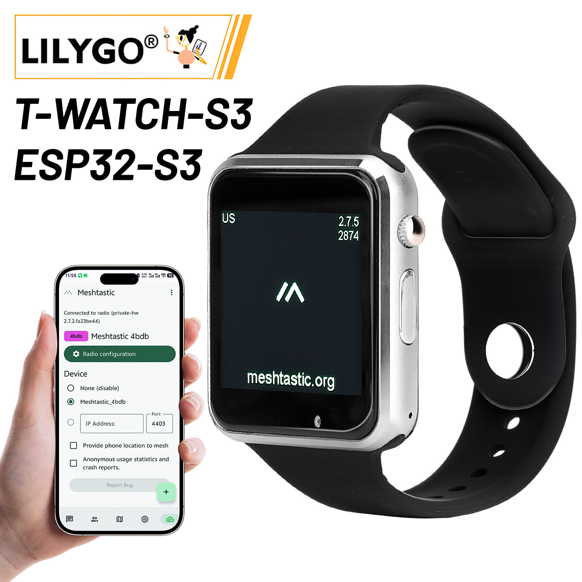 LILYGO T Watch S3 Lora Meshtas - Ttgo T Watch review and price